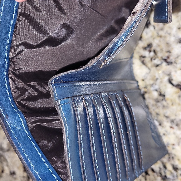 Patricia Nash Blue Terresa Wallet - Picture 8 of 13